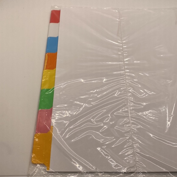NWT Office Depot 8 Big Erasable Tabs Two Sets (16 total) multicolor.Customizable - Picture 6 of 6